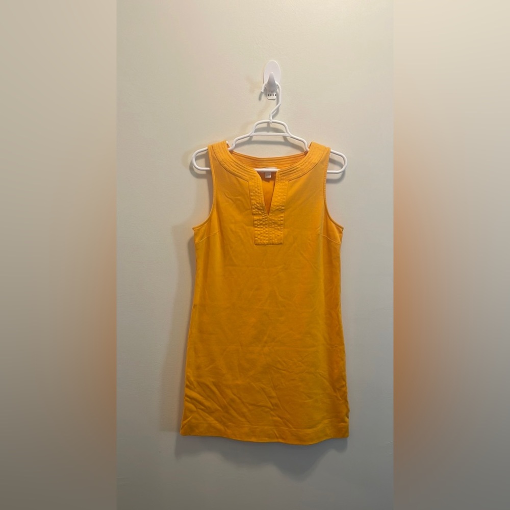New York & Company Yellow Sleeveless Sheath Dress Size Medium